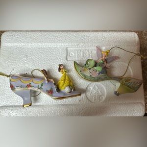 Bradford exchange Disney princesses shoe ornaments-NWT